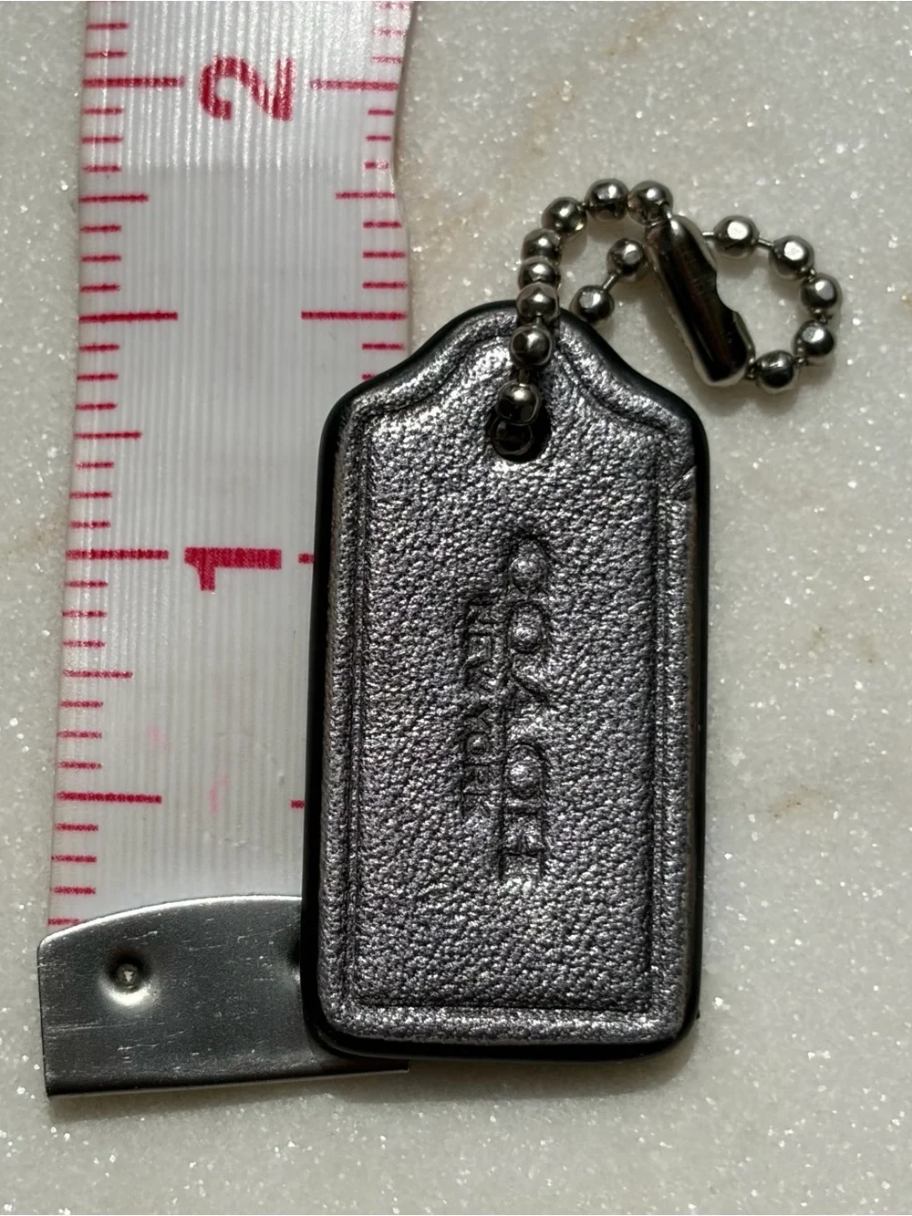 Coach Hangtag Silver Replacement